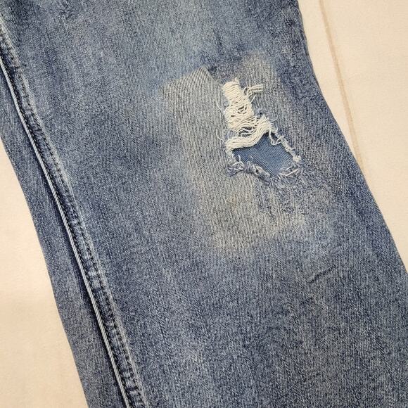 Silver Sam boyfriend crop ankle jeans ripped distressed - Picture 3 of 10